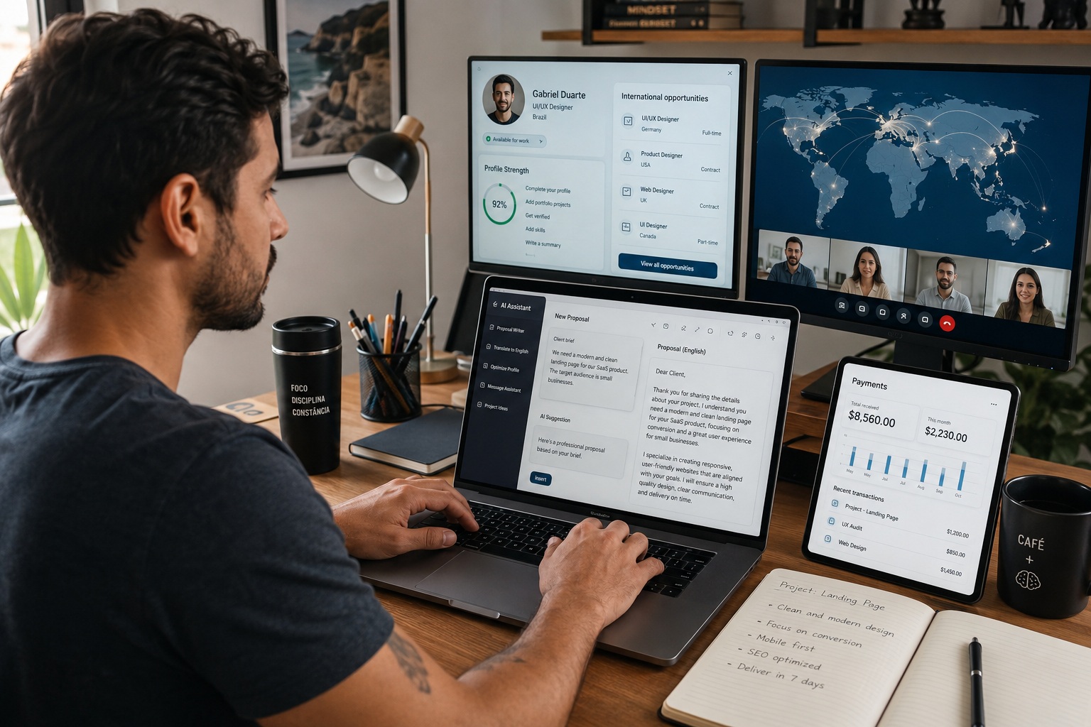 Freelancers brasileiros usam IA para ganhar espaço internacional