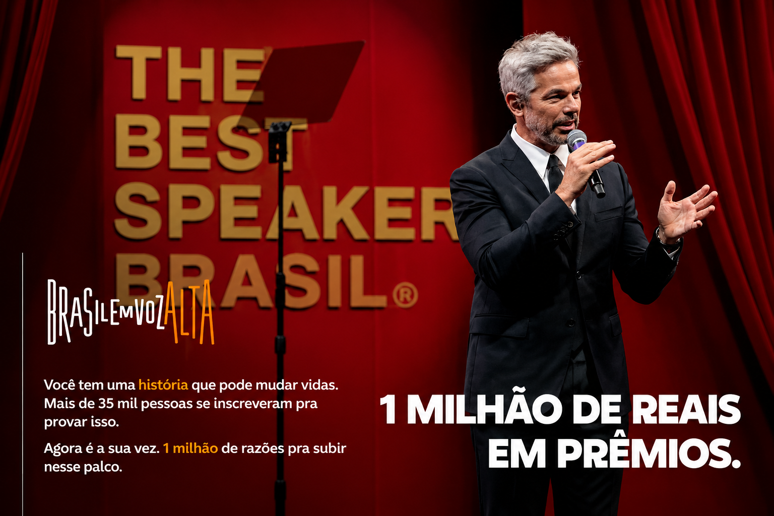 The Best Speaker Brasil abre inscrições com prêmio de R$ 1 milhão